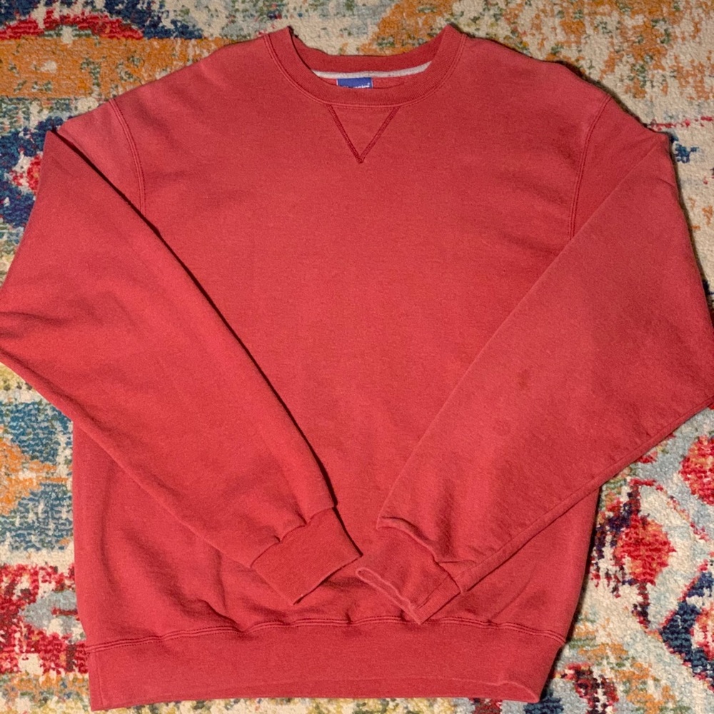 Champion Authentic Apparel Men Sweatshirt Red L